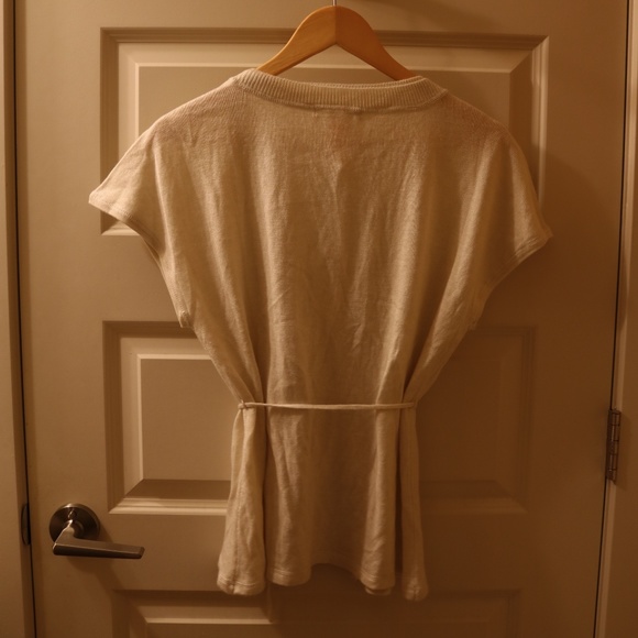 Brand New! - Cream Coloured Sweater Vest with Tie - Picture 2 of 2